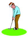 Golf Golfspieler Golfschläger Golfbälle  Gif und Cliparts