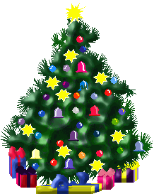 Christbaum Schneeman Weihnachten  Weihnachtskugeln Schlitten Gifs und Cliparts